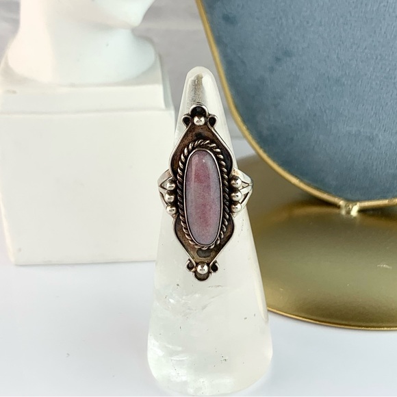 SOLD‼️Vintage NAKAI Native American NavajoBoho Sugilite Sterling Silver Ring - Picture 7 of 14